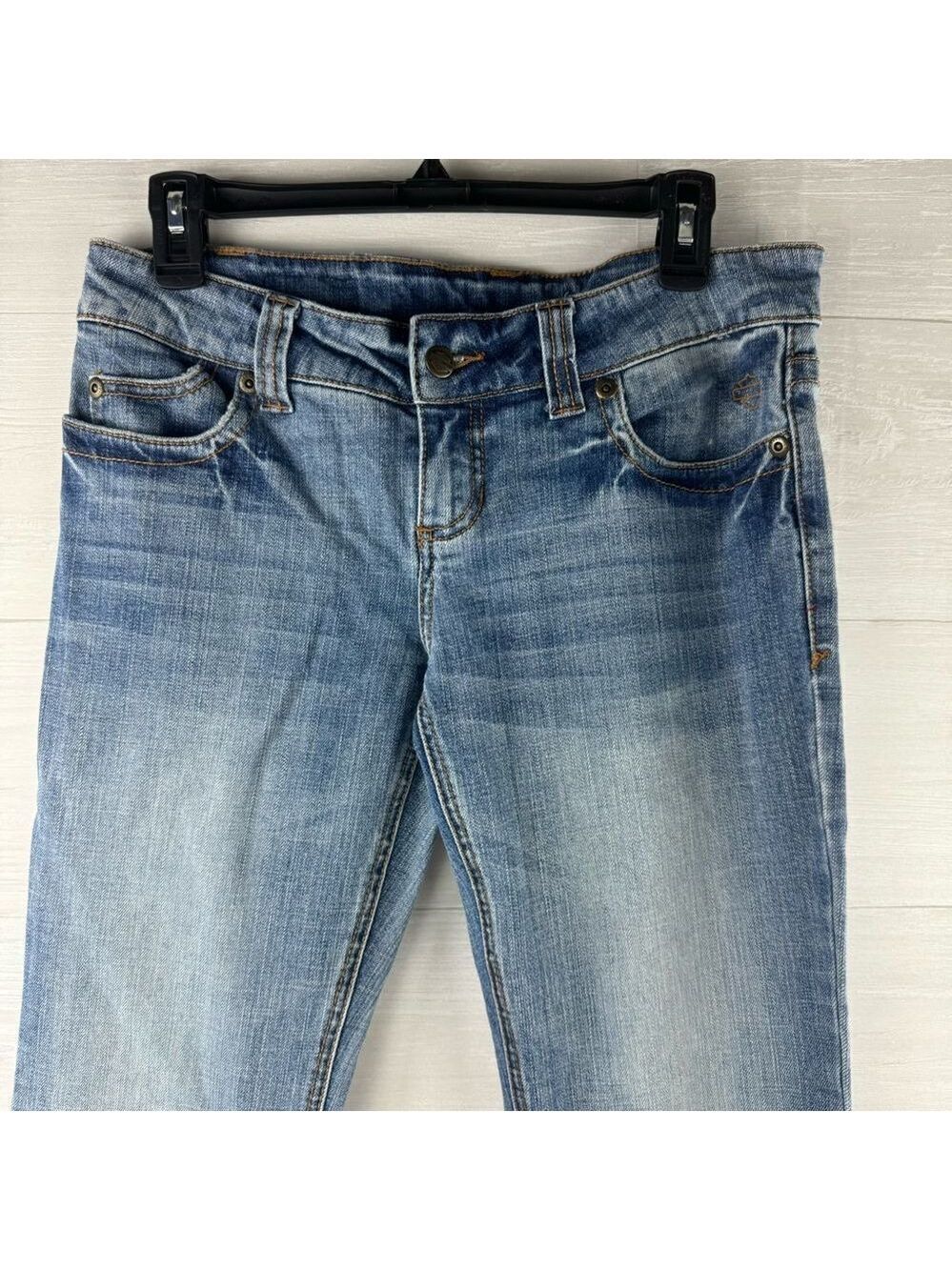 Harley Davidson Mid Rise Straight Leg Jeans - Picture 3 of 8